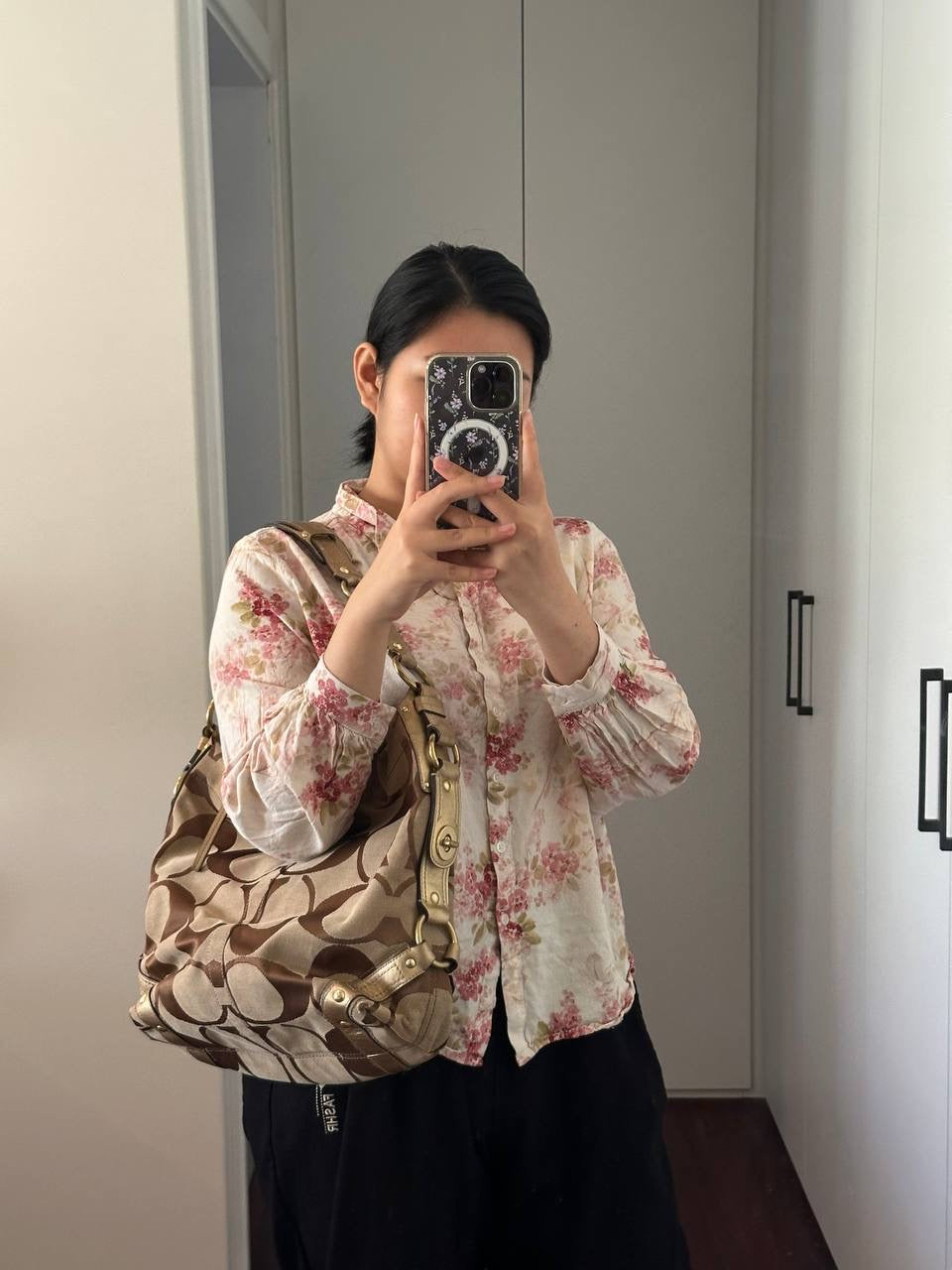 Authentic Vintage Coach Carly Signature Shoulder bag
