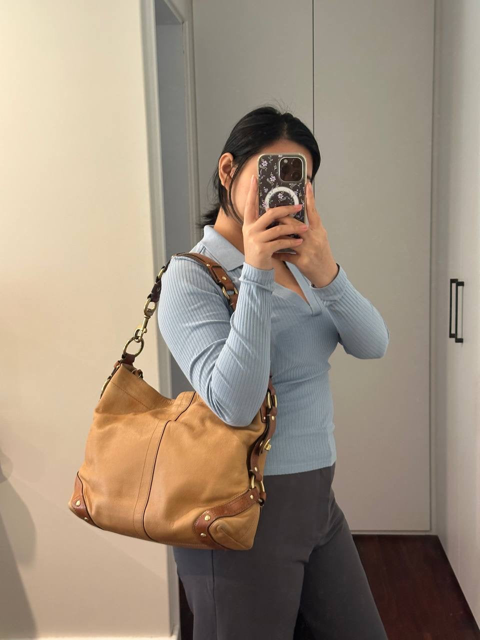 Authentic Vintage Coach Carly Leather Shoulder Bag