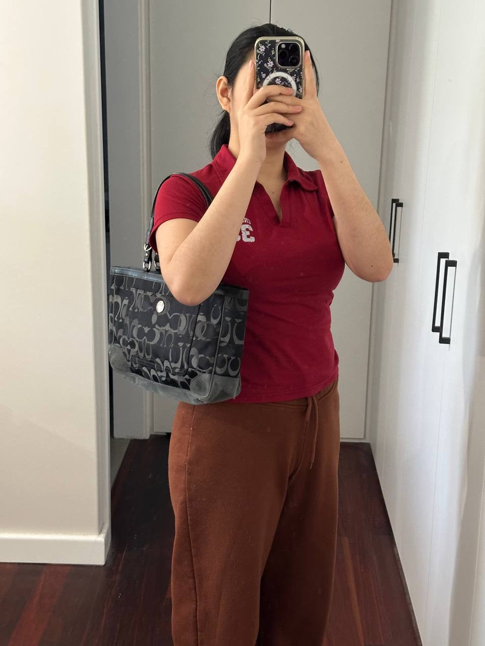 Authentic Vintage Coach Optic Tote Bag