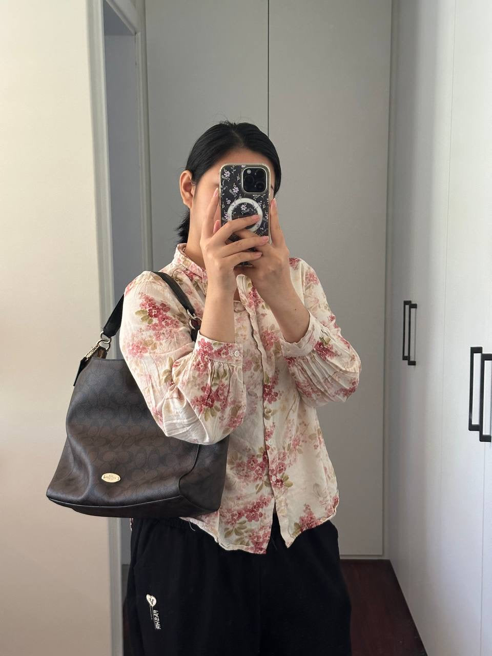Authentic Vintage Coach Signature Hobo Bag