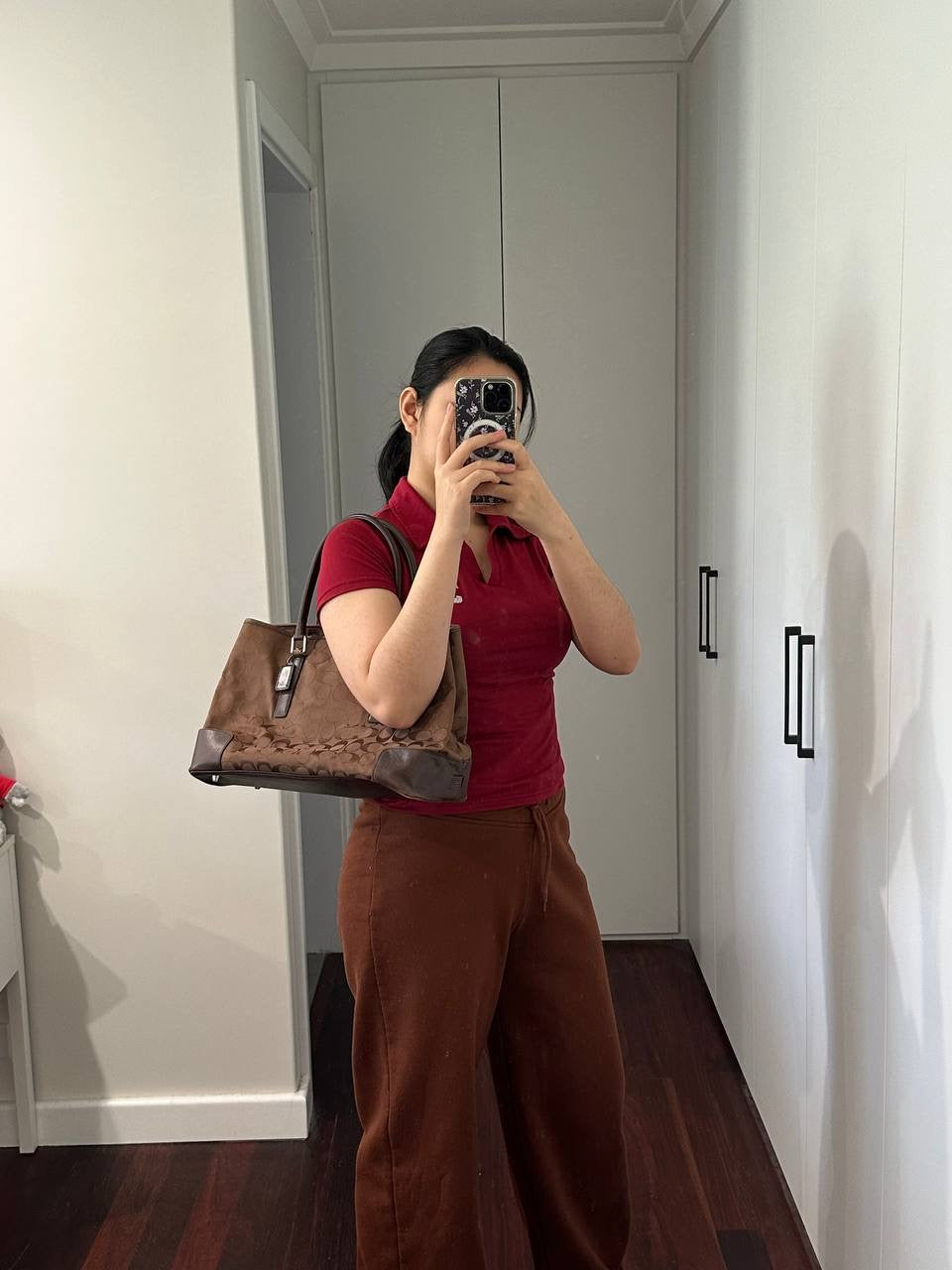 Authentic Vintage Coach Signature Tote Bag