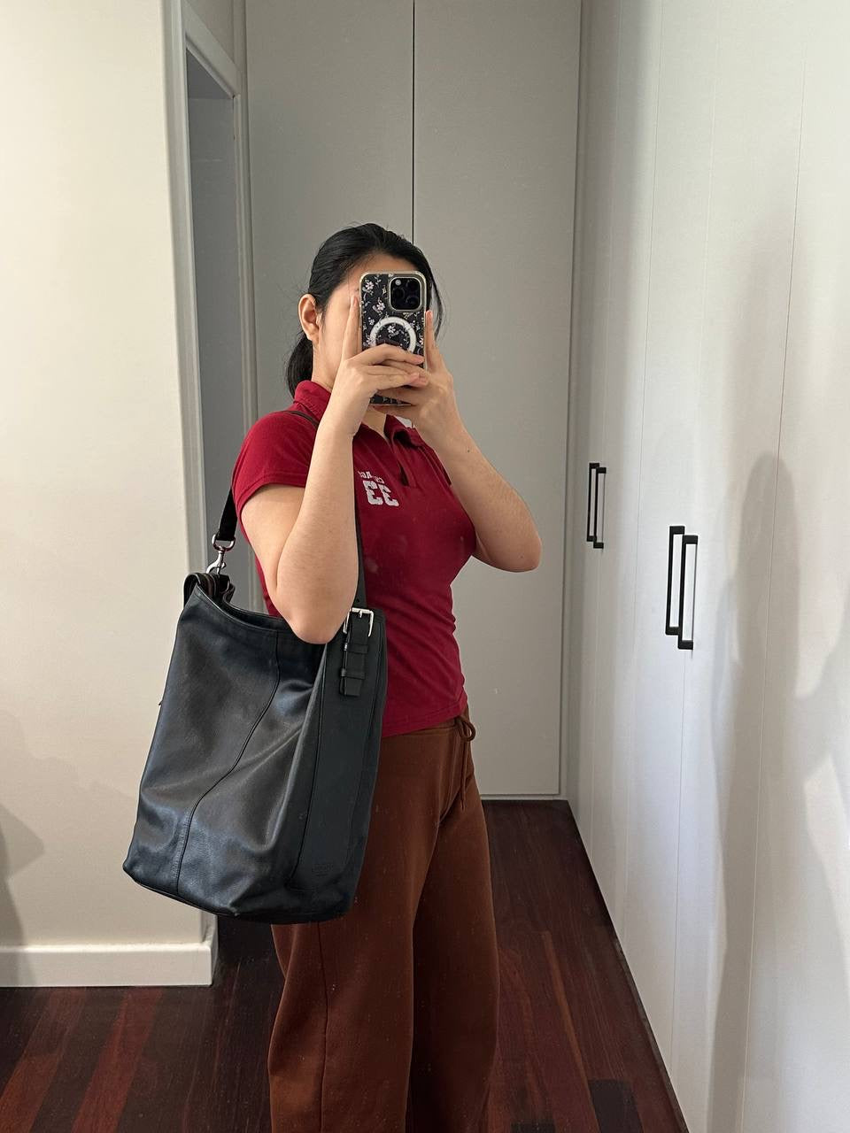 Authentic Vintage Coach Genuine Leather Tote Bag