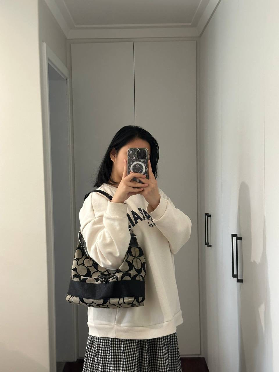 Authentic Vintage Coach Singature Hobo Bag