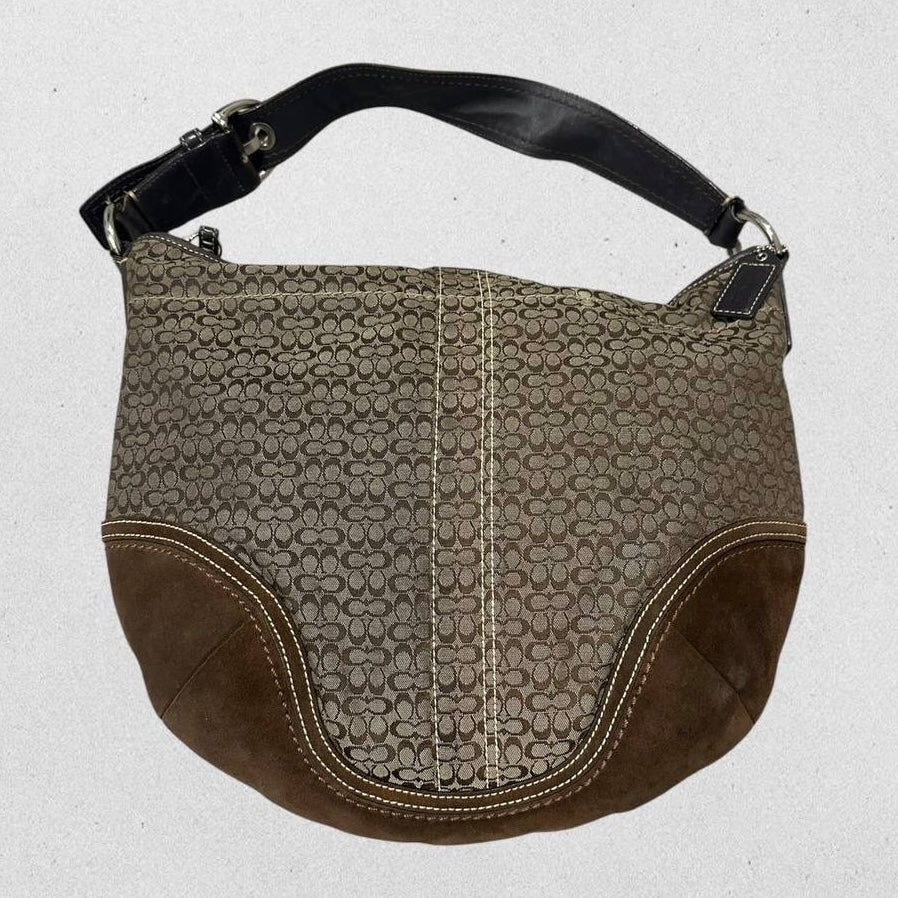 Authentic Vintage Coach Signature Hobo Bag