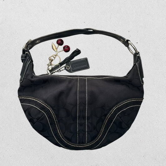 Authentic Vintage Coach Croissant Small Shoulder Bag Rare