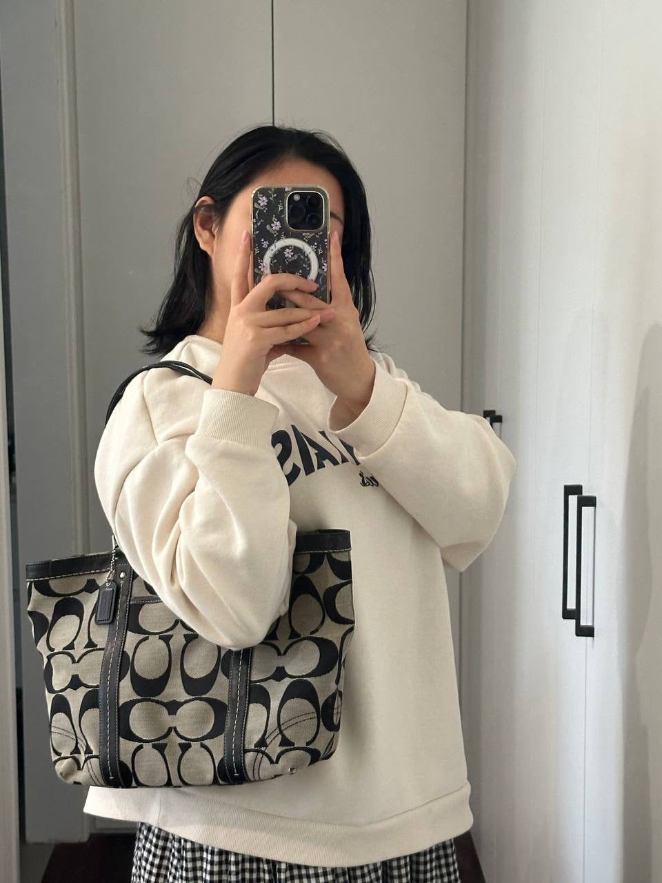 Authentic Vintage Coach Signature Tote Bag