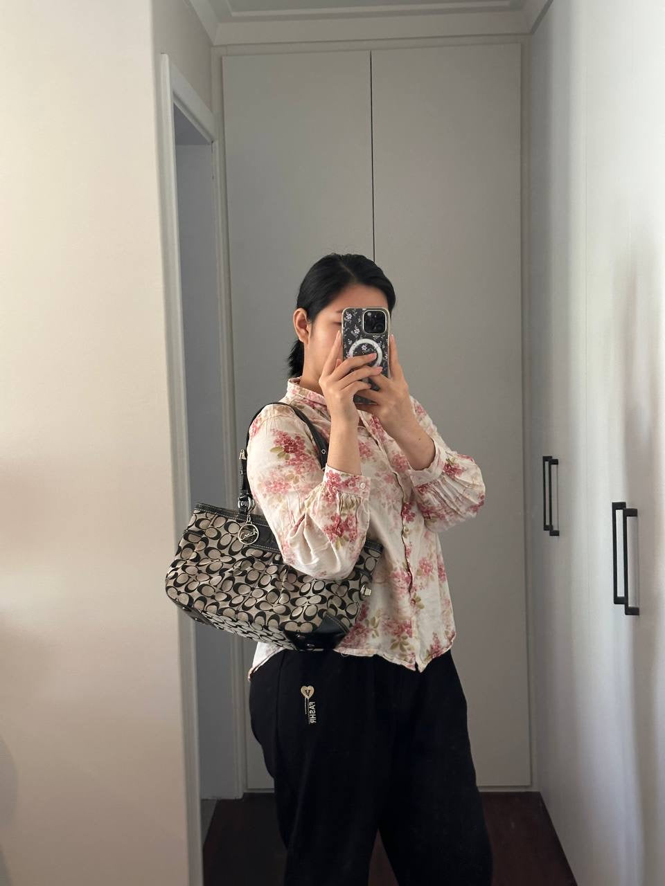 Authentic Vintage Coach Signature Tote Bag