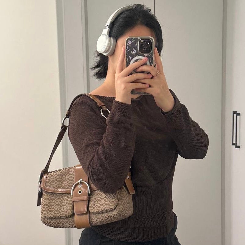 Authentic Vintage Coach Soho Flap Shoulder Bag