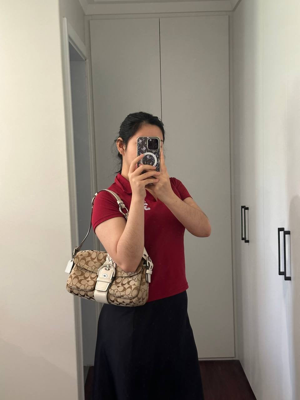 Authentic Vintage Coach Soho Signature Shoulder Bag