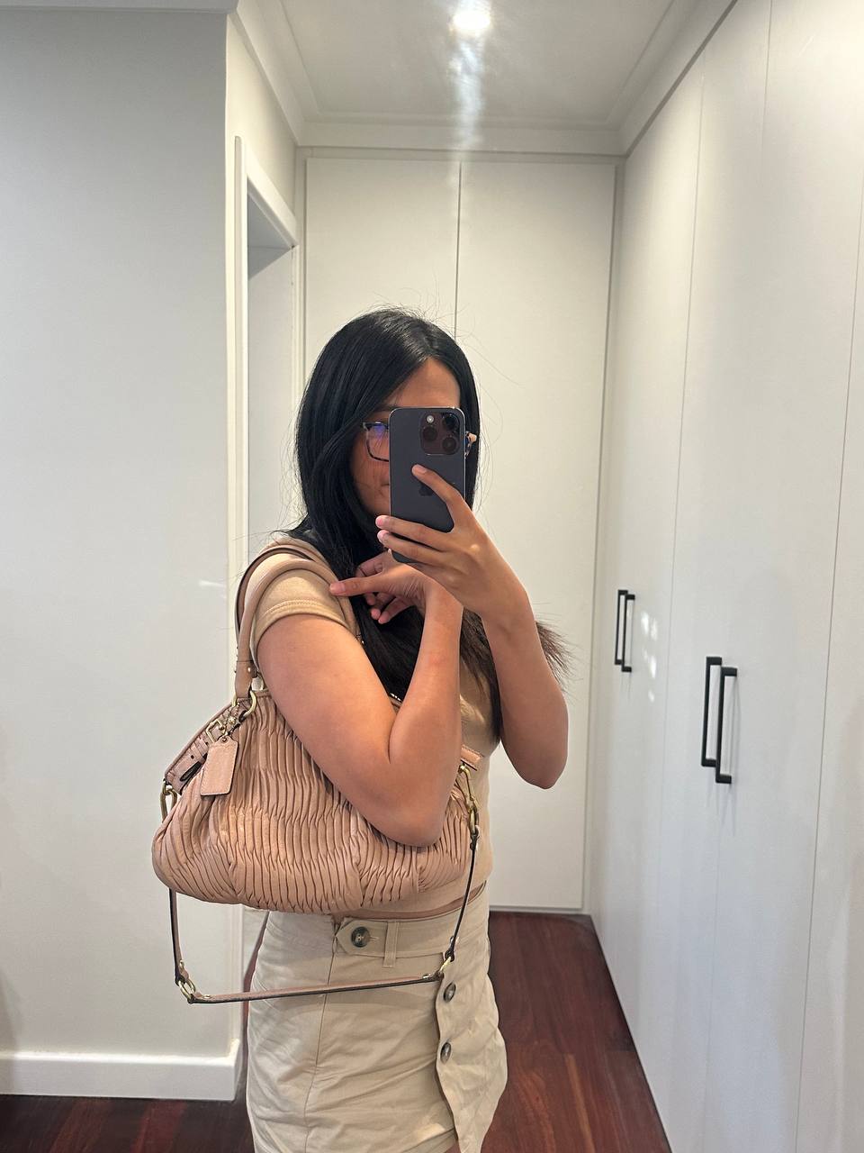 Authentic Vintage Coach Madison Gathered Leather Shoulder Bag