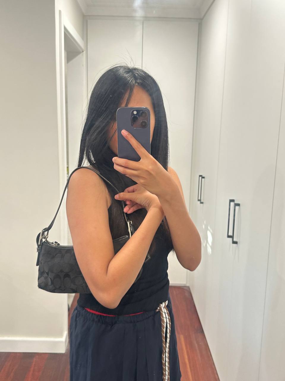 Authentic Vintage Coach Signature Shoulder Bag