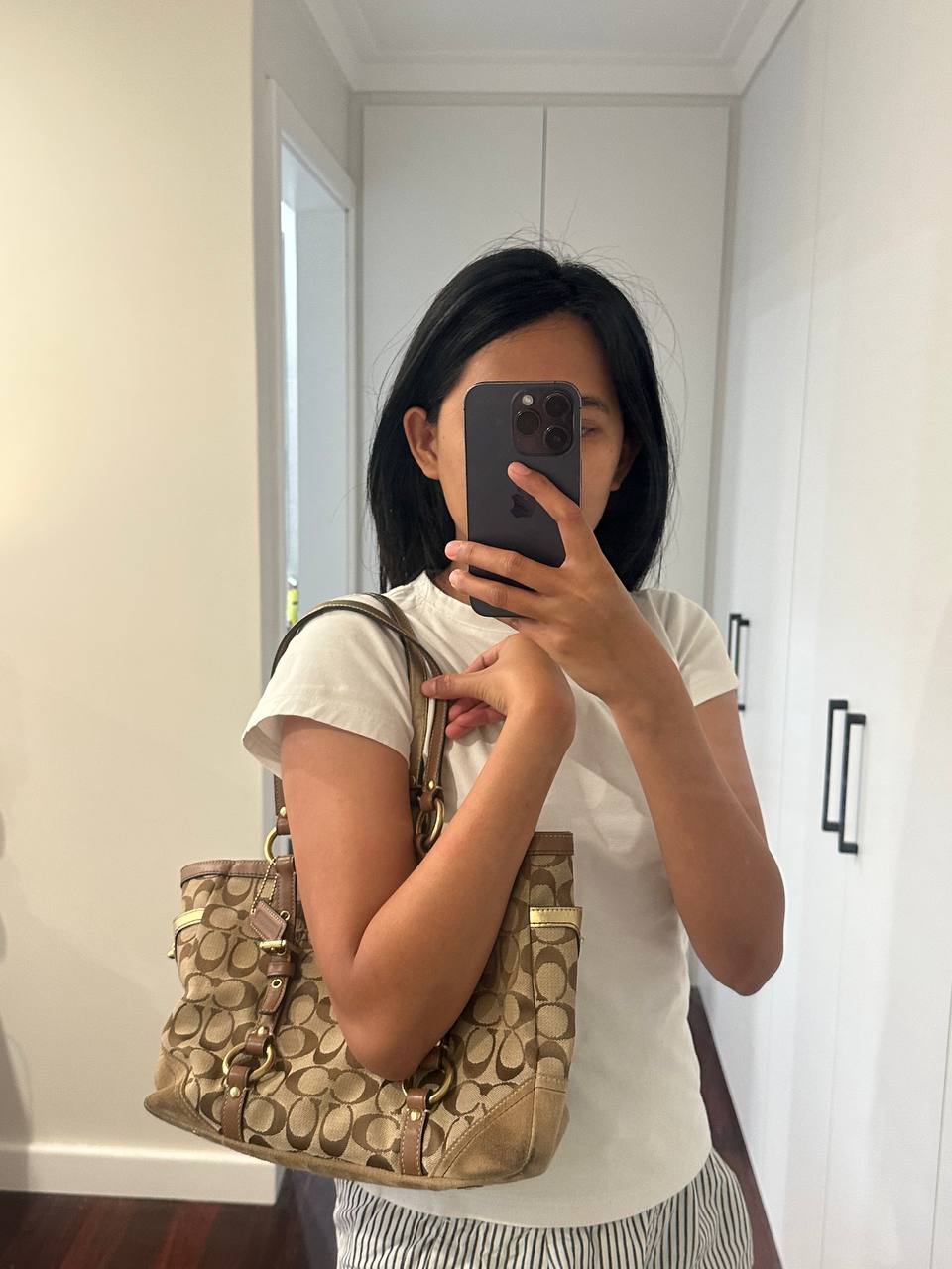 Authentic Vintage Coach Legacy Signature Tote Bag