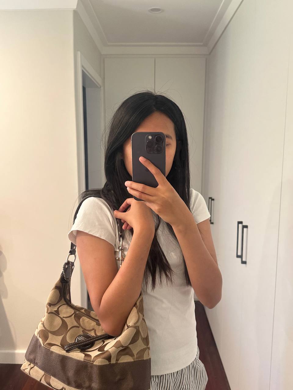 Authentic Vintage Coach Poppy Signature Hobo Bag