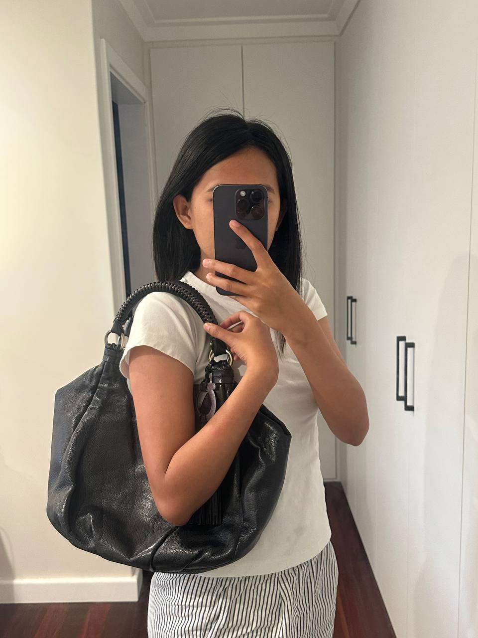 Authentic Vintage Salvatore Ferragamo Leather Shoulder Bag