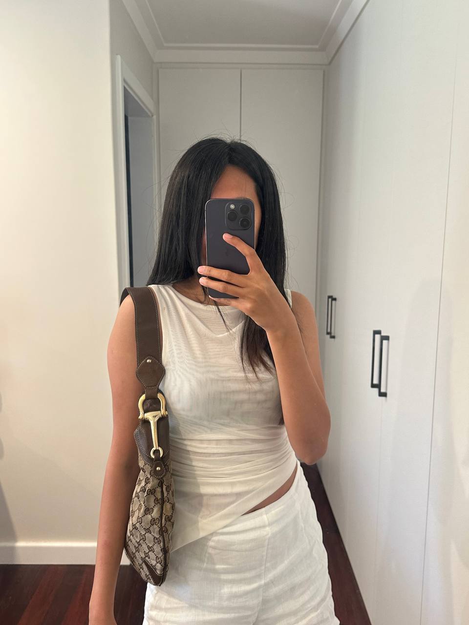 Authentic Vintage Gucci GG Creole Hobo Bag