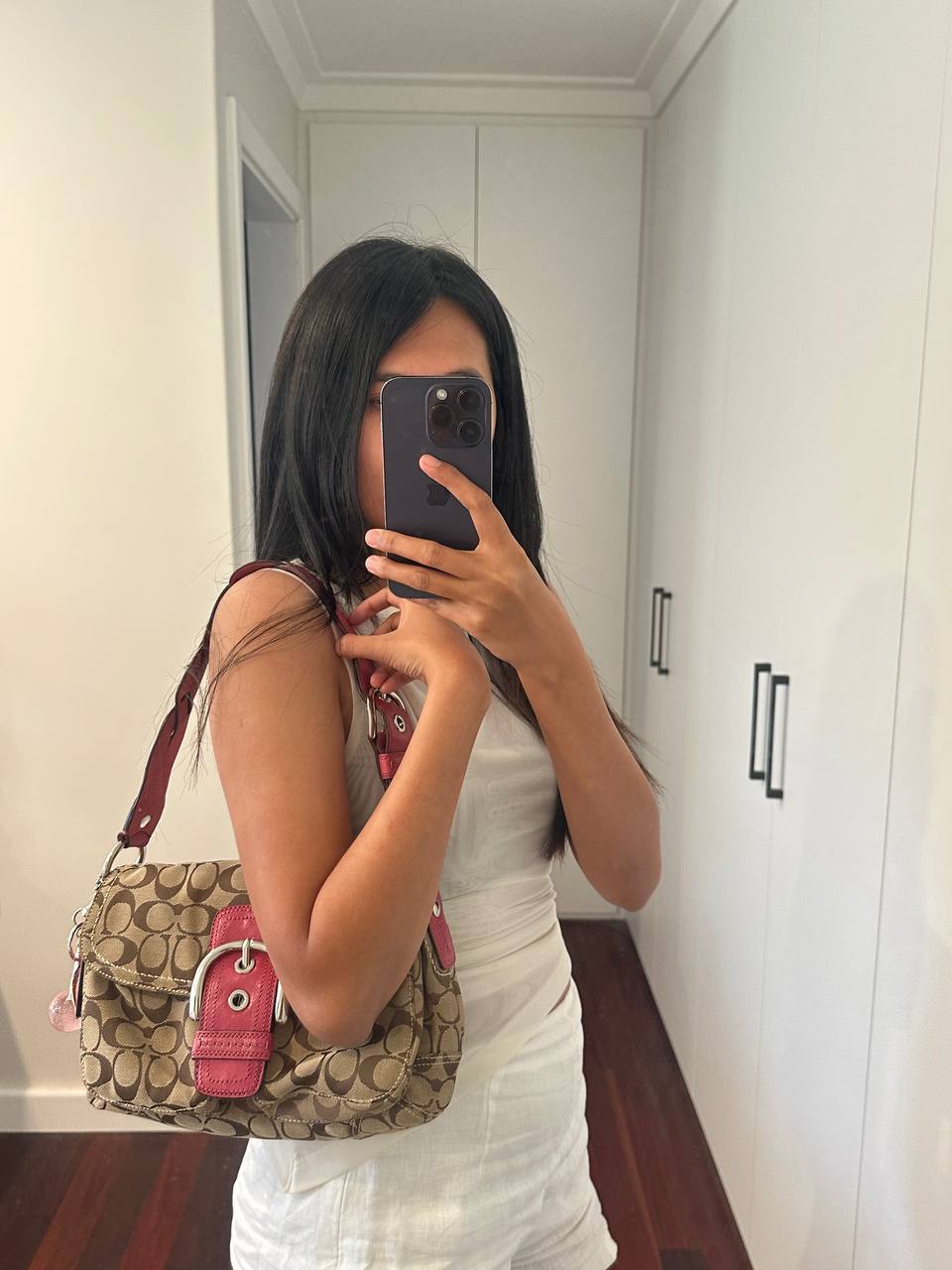 Authentic Vintage Coach Soho Signature Shoulder Bag