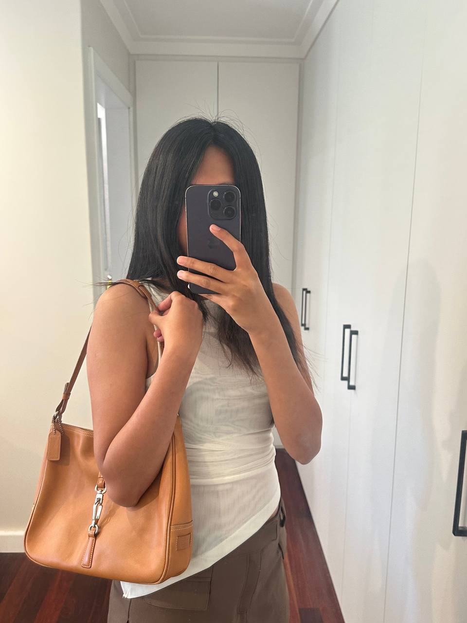 Authentic Vintage Coach Hampton Leather Shoulder Bag