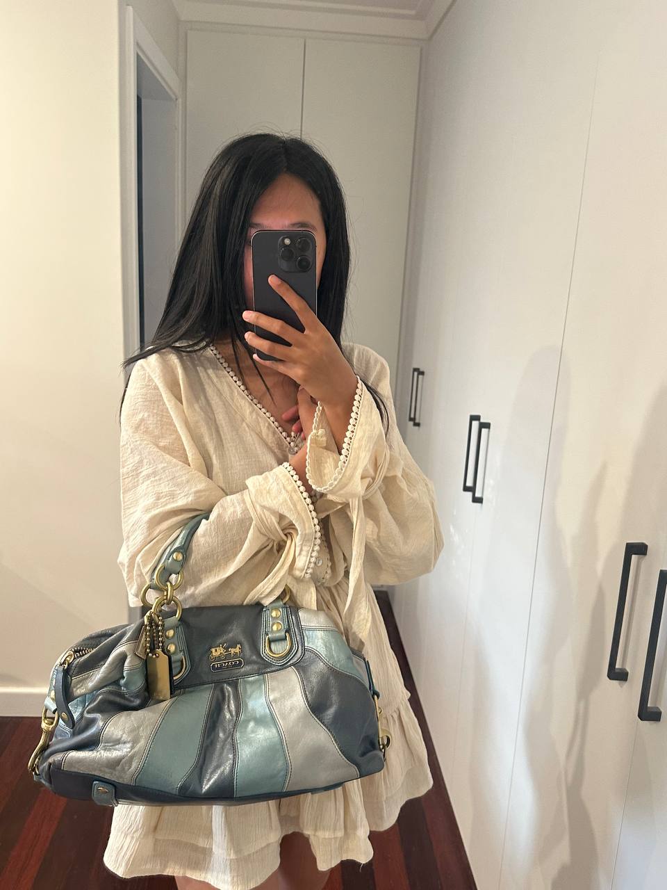 Authentic Vintage Coach Madison Ombre Leather Bag Rare