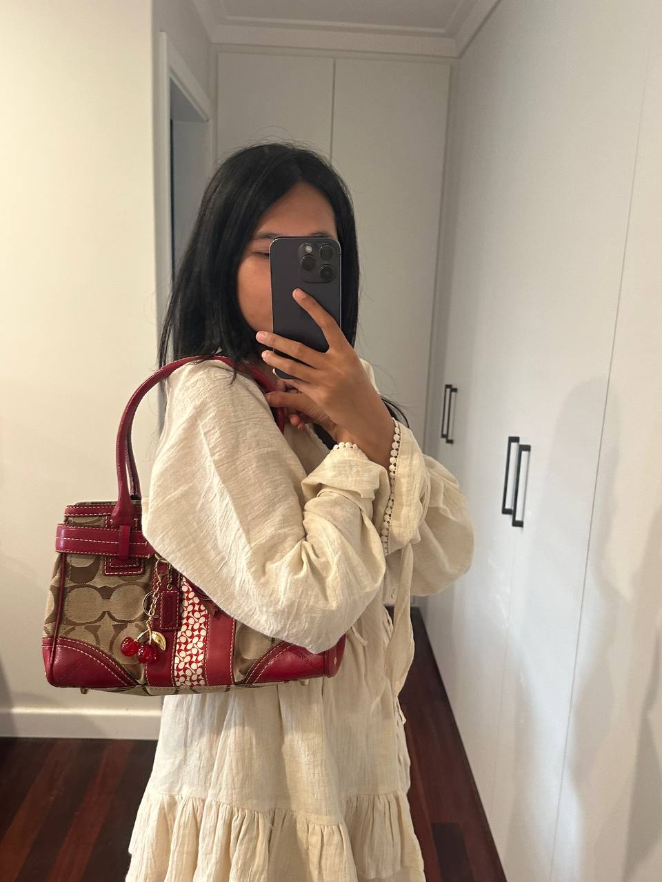 Authentic Vintage Coach Hamptons Patchwork Shoulder Bag