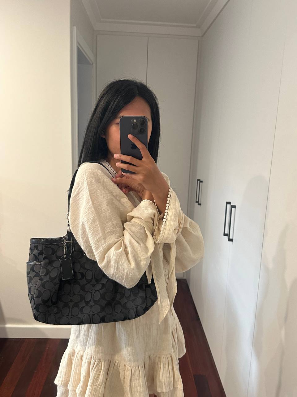 Authentic Vintage Coach Gallery Signature East West Tote Bag