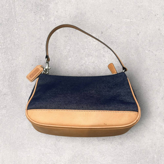 Authentic Vintage Coach Denim Demi Shoulder Bag