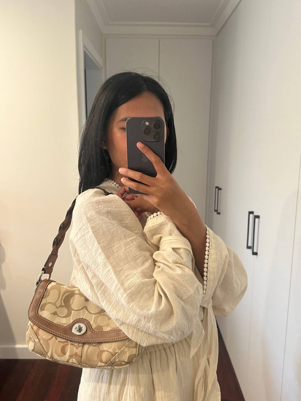 Authentic Vintage Coach Optic Small Shoulder Bag