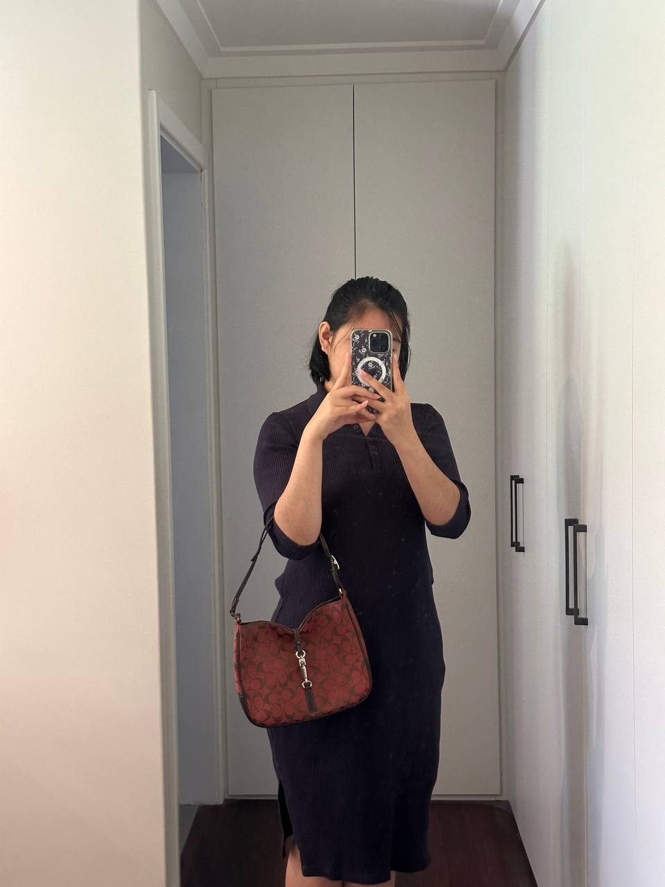 Authentic Vintage Coach Hamptons Signature Shoulder Bag