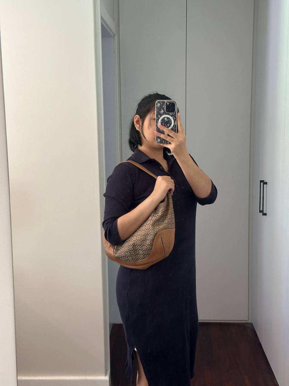 Authentic Vintage Coach Signature Hobo Bag
