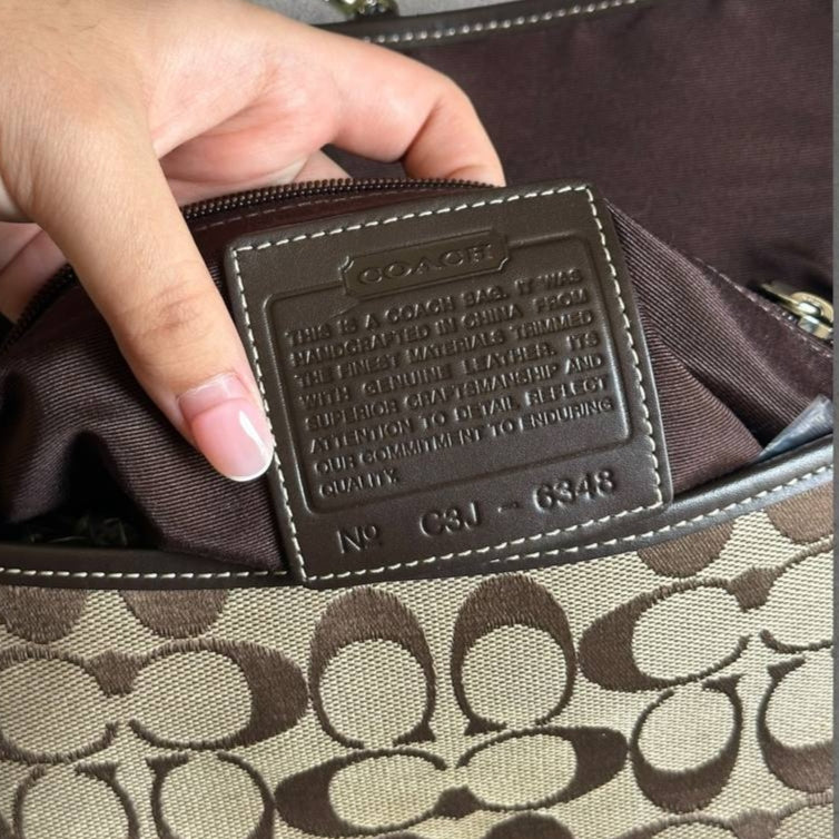 Authentic Vintage Coach Hamptons Signature Shoulder Bag