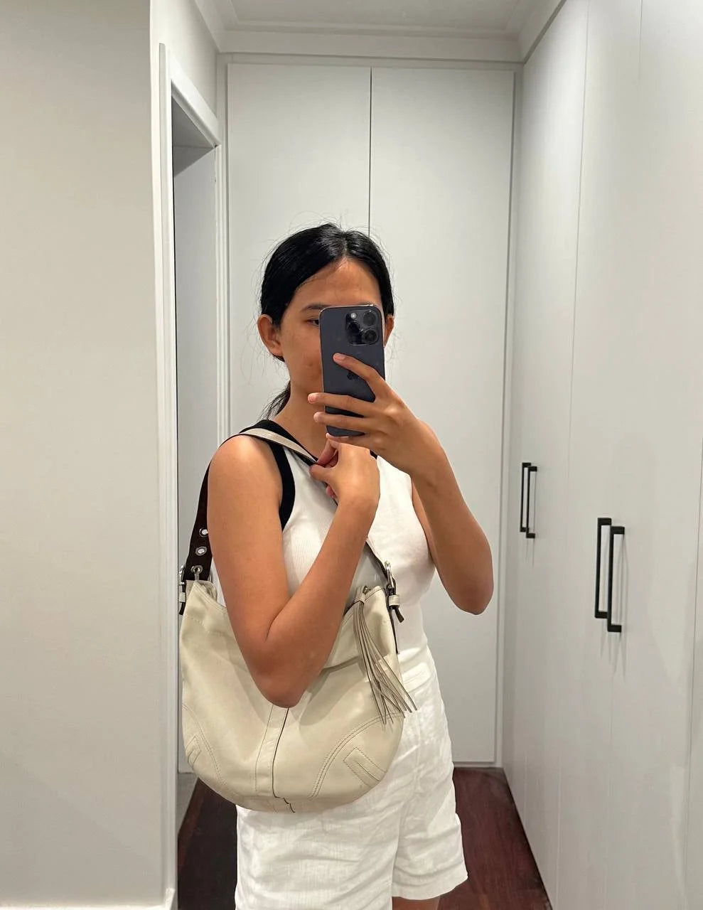 Authentic Coach Leather Hobo Bag