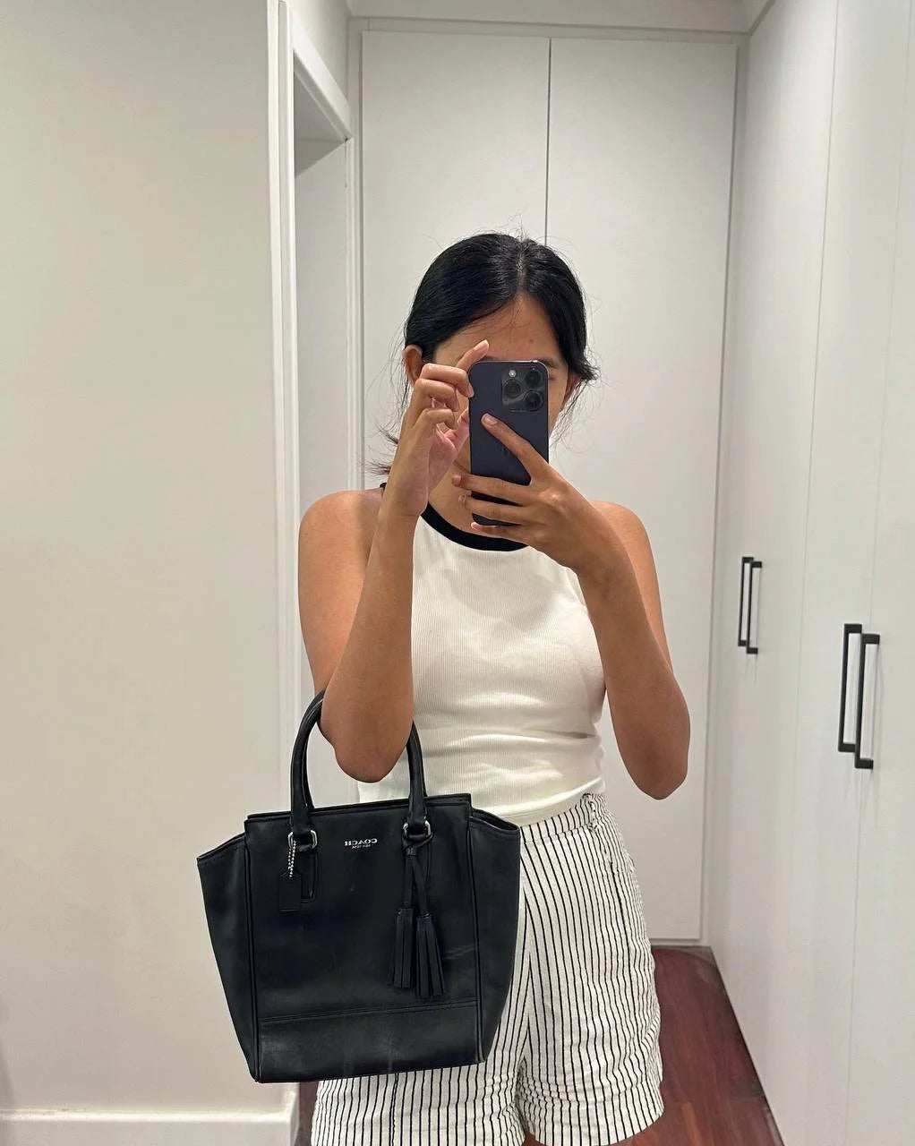 Authentic Coach Mini Tanner Leather Bag