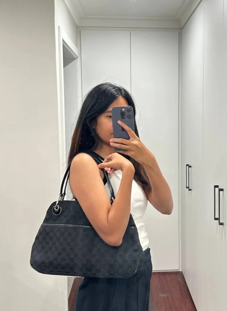 Authentic Vintage Gucci GG Eclipse Shoulder Bag