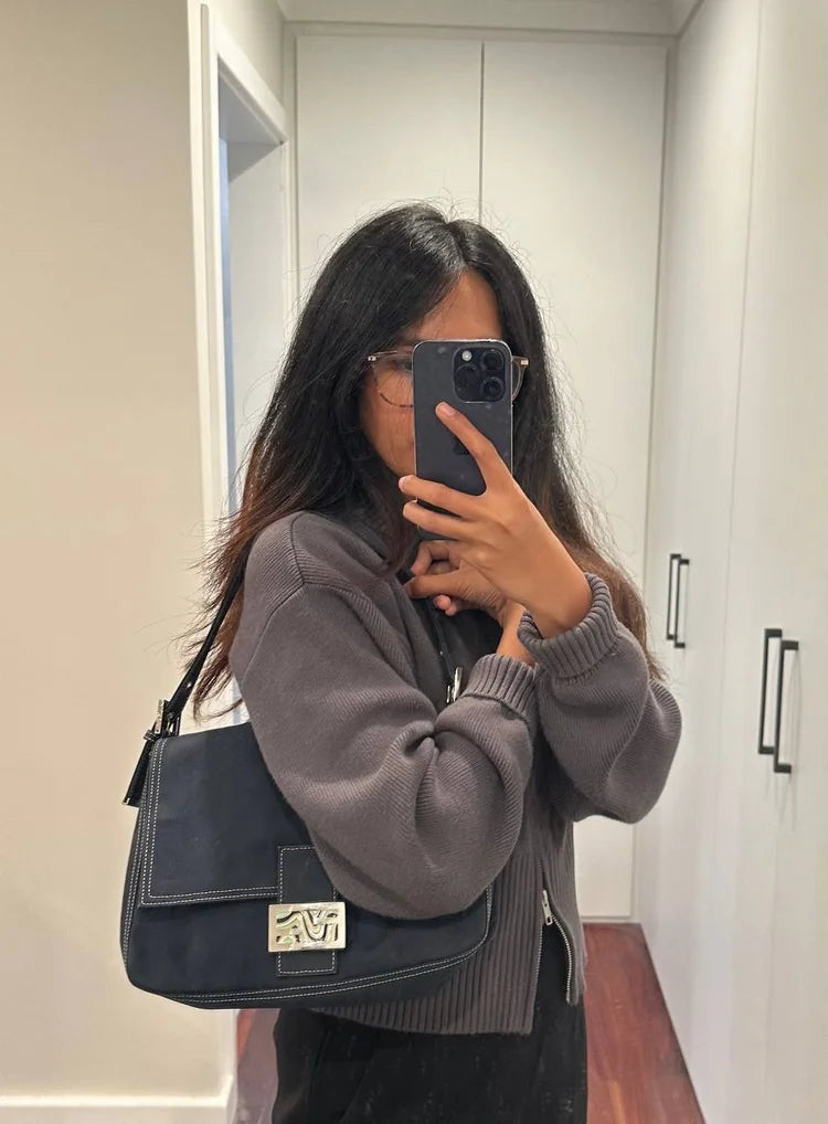 Authentic Vintage Fendi MaMa Baguette Shoulder Bag