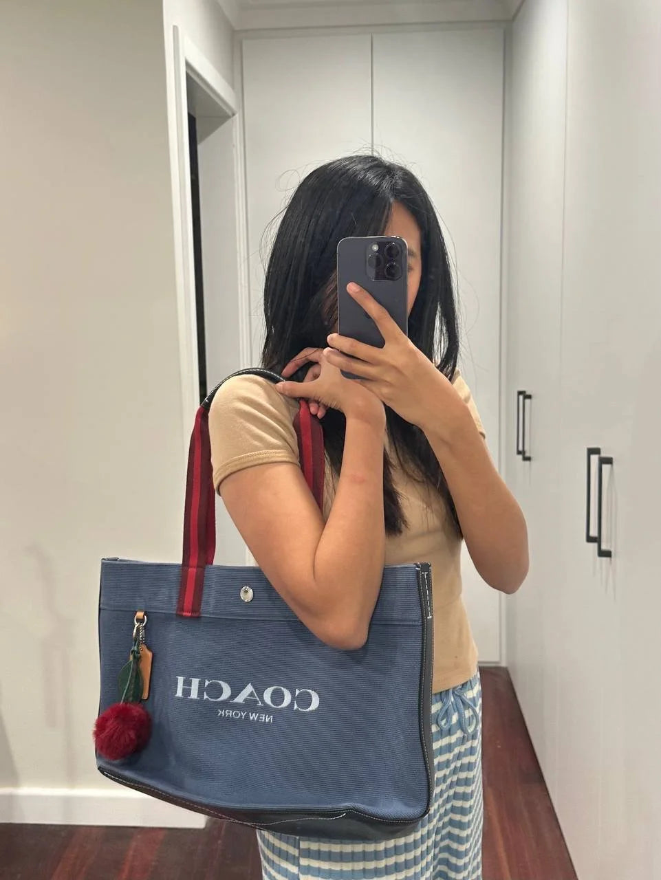 Authentic Coach Canvas Tote Bag