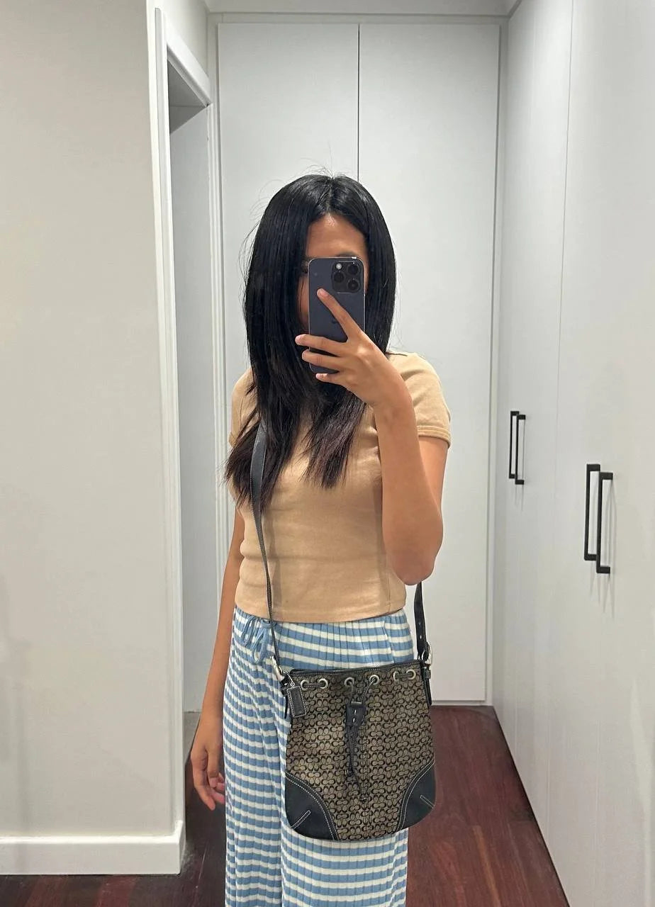 Authentic Vintage Coach Drawstring Bag