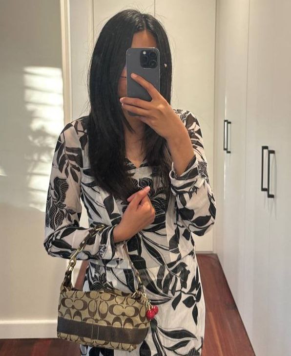 Authentic Vintage Coach Signature Shoulder Bag