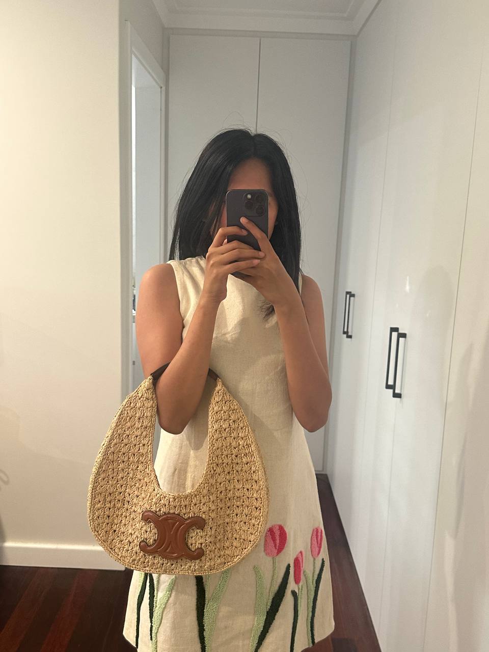 Authentic Celine Classic Panier Hobo Bag