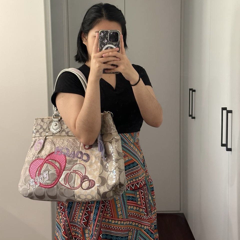 Authentic Vintage Coach Poppy Limited Edition Patchwork Tote Bag