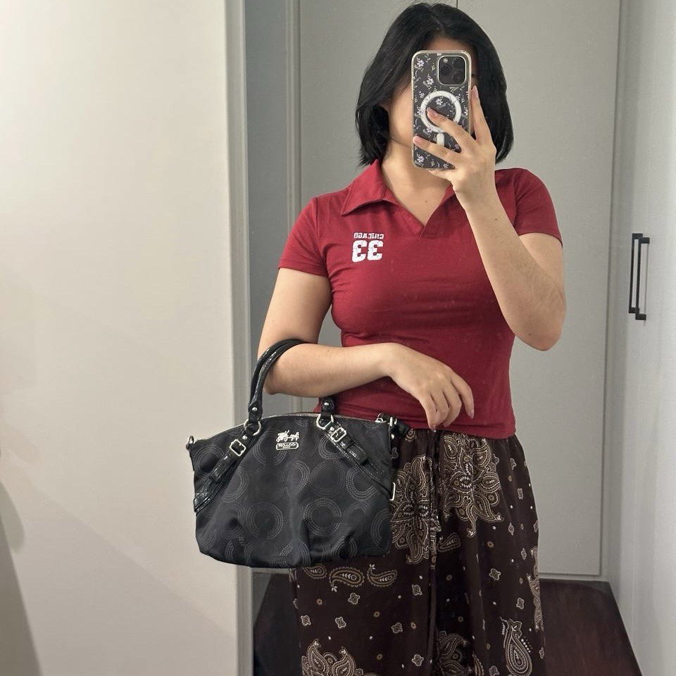 Authentic Vintage Coach Signature Ashley Shoulder Bag