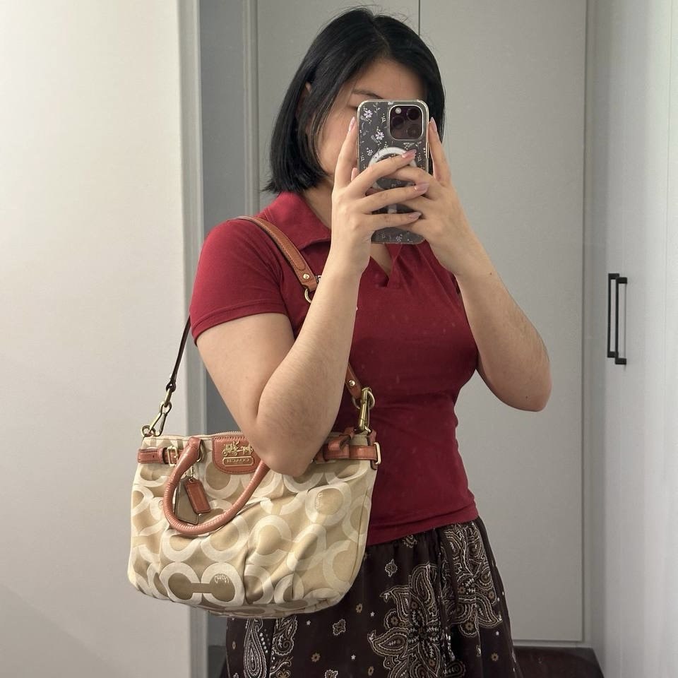 Authentic Vintage Coach Ashley Signature Shoulder Bag