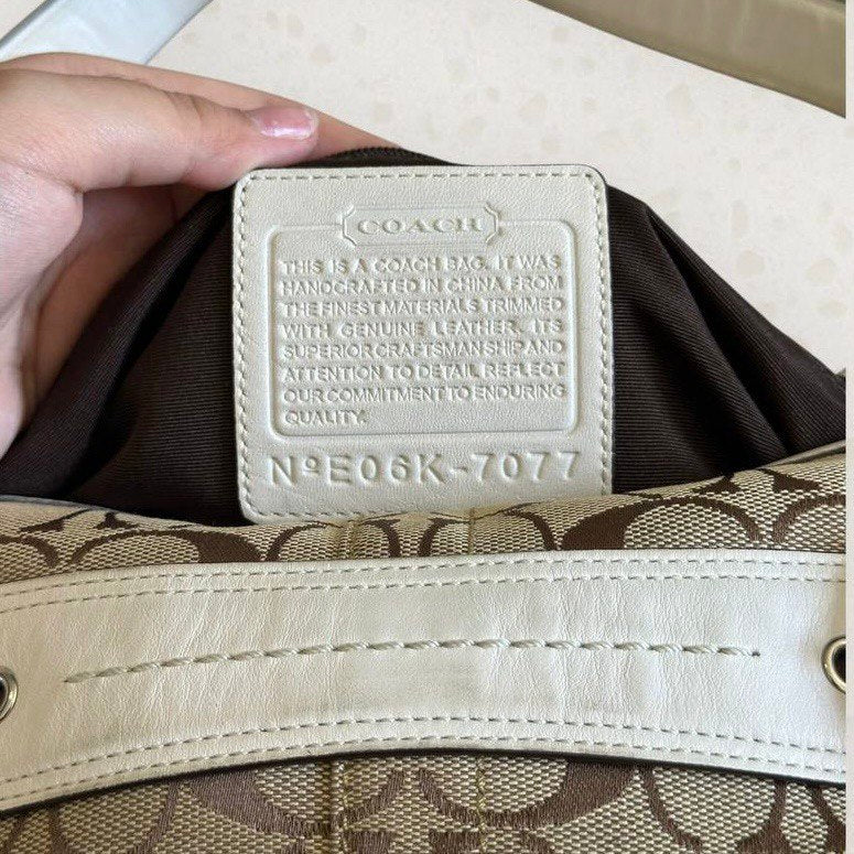 Authentic Vintage Coach Signature Shoulder/Crossbody Bag