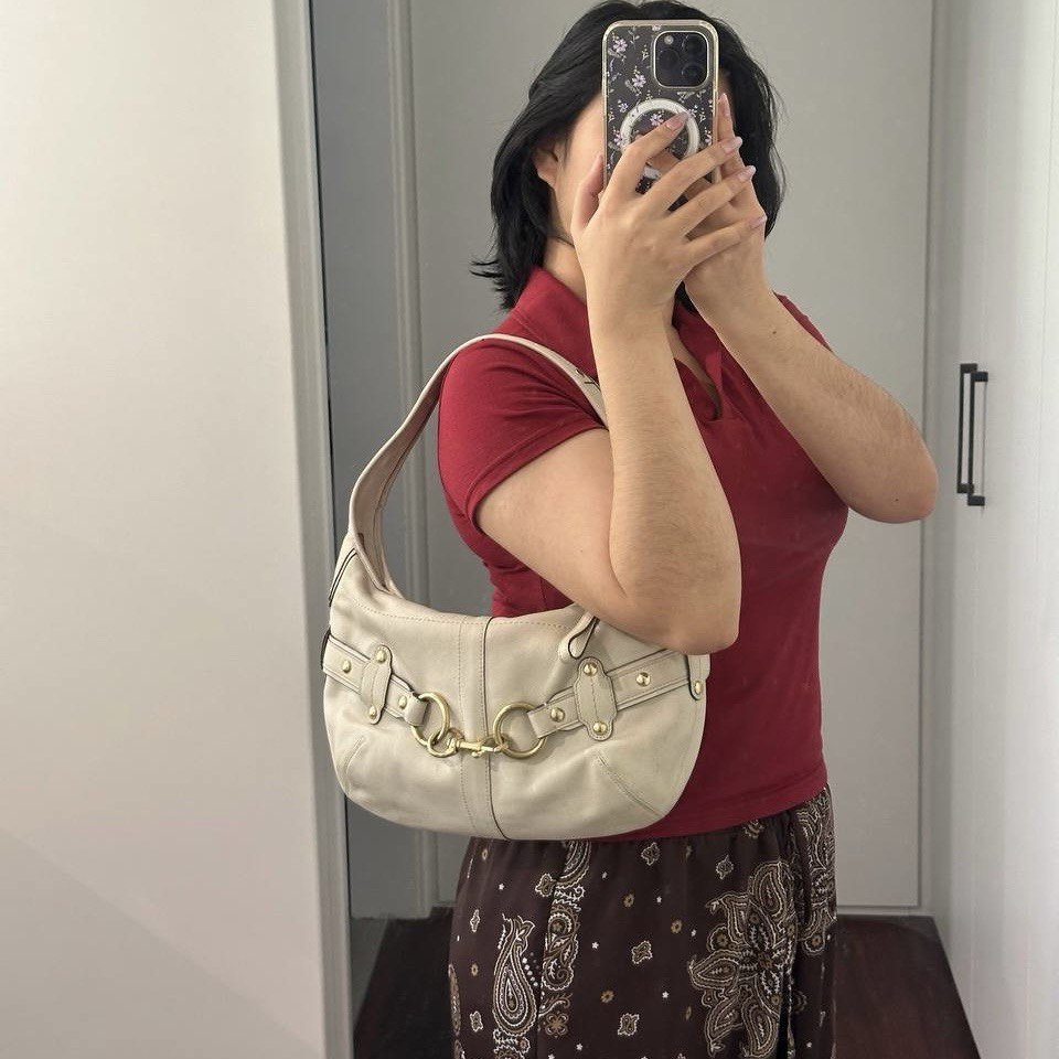Authentic Vintage Coach Ergo Leather Hobo Bag