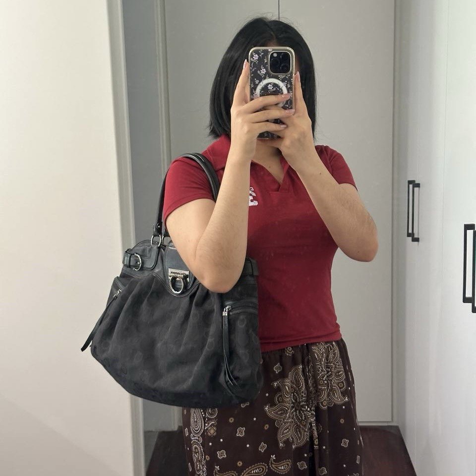 Authentic Vintage Ferragamo Gancini Shoulder Bag