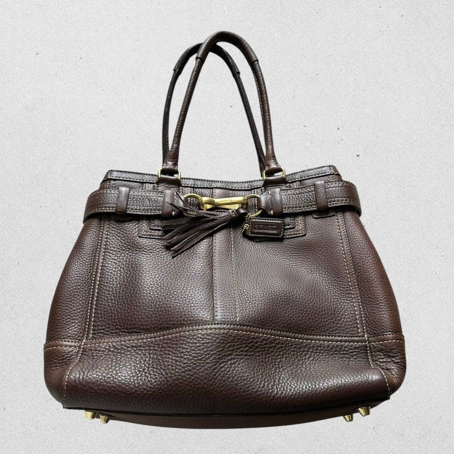 Authentic Vintage Coach Hamptons Leather Shoulder Bag