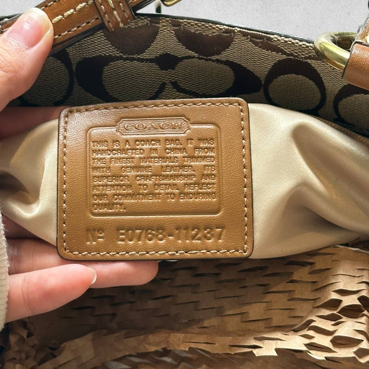 Authentic Vintage Coach Legacy Signature Tote Bag