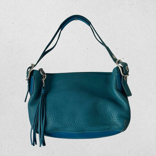 Authentic Vintage Coach Grained Leather Shoulder Bag