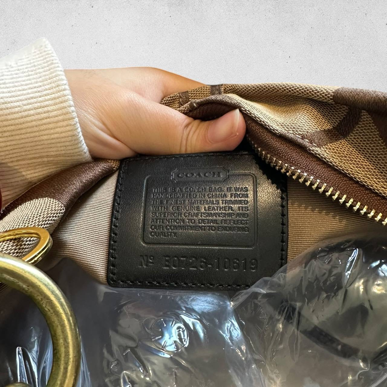 Authentic Vintage Coach Carly Signature Shoulder Bag