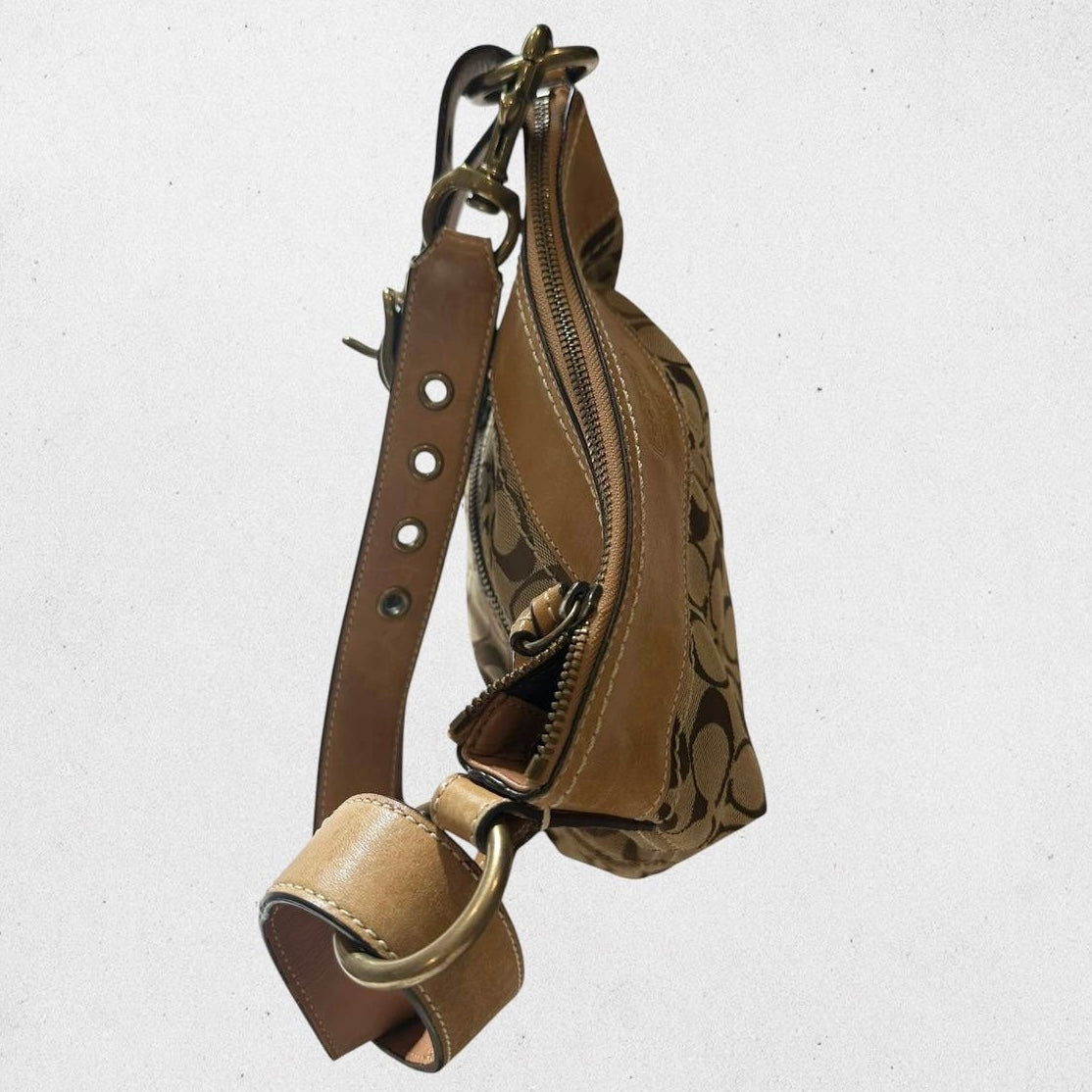 Authentic Vintage Coach Signature Shoulder/Crossbody Bag