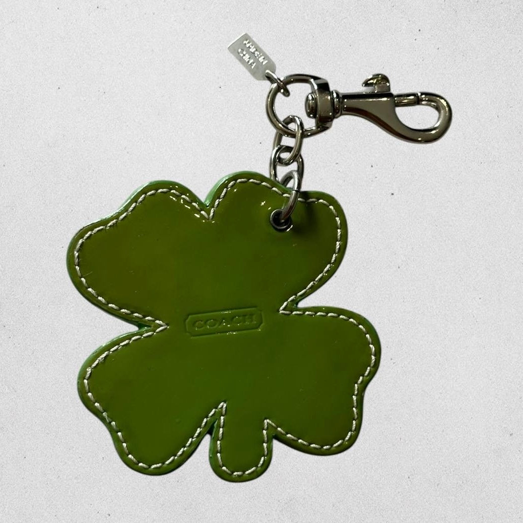 Authentic Coach Clover Bag Charm