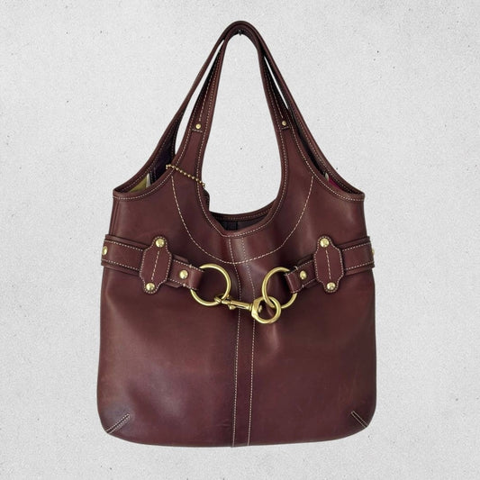Authentic Vintage Coach Ergo Limited Edition Belted Leather Tote Bag